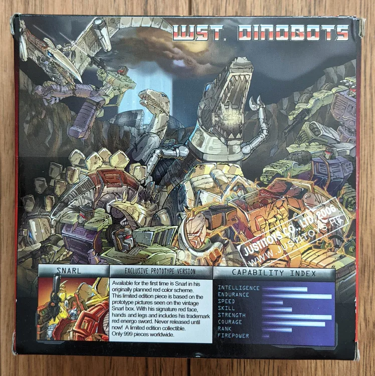 "Desert Warrior Snarl" - WST Dinobots - Justitoys - BRAND NEW image indicator(2)