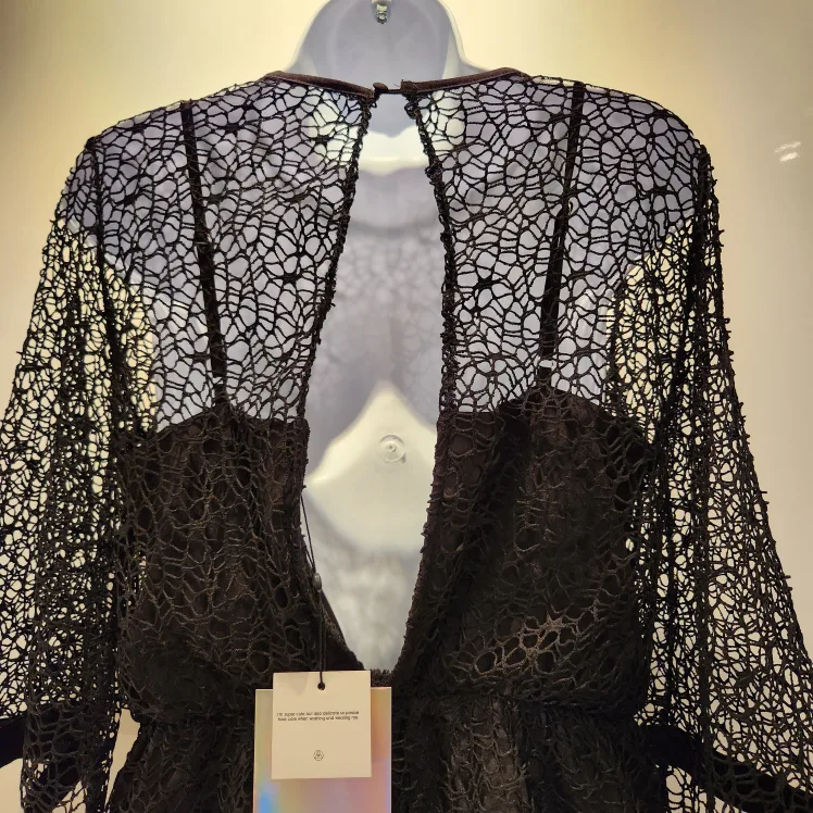 Black Crochet Lace Jumpsuit image indicator(5)