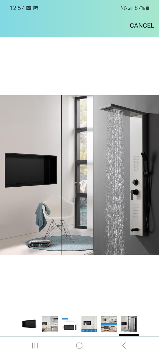 Bathfinnesse Shower Niche - Matte Black Stainless Steel - photo 4