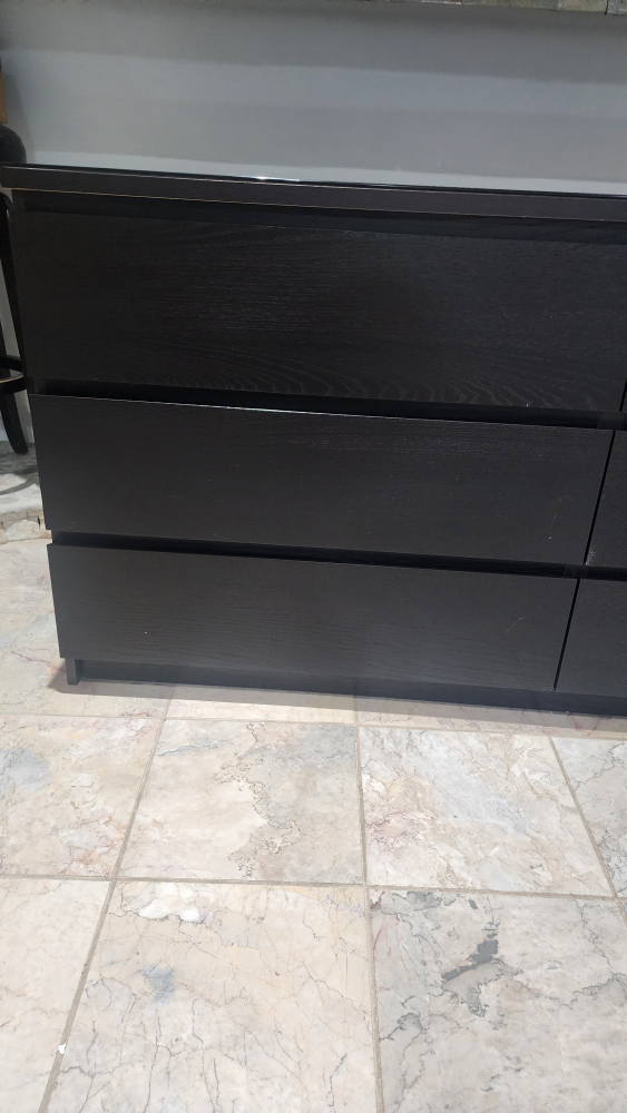 IKEA MALM 6-Drawer Dresser - Black - photo 4