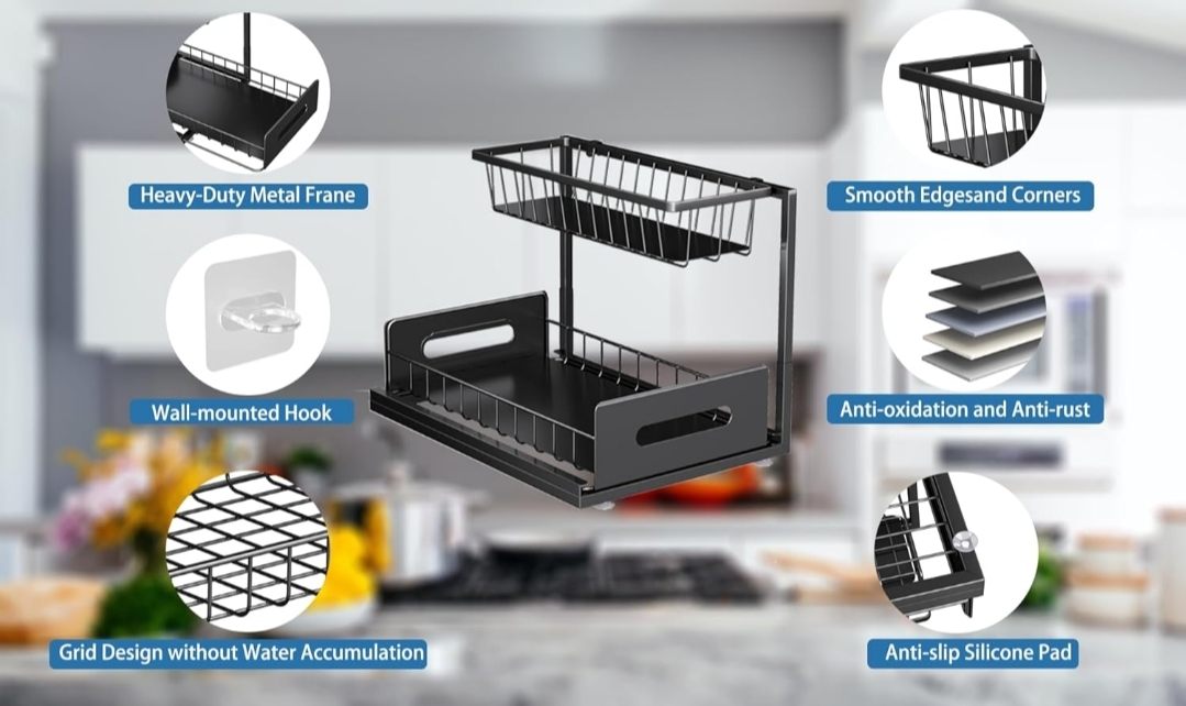 New Two-Tier Under-Sink Organizer