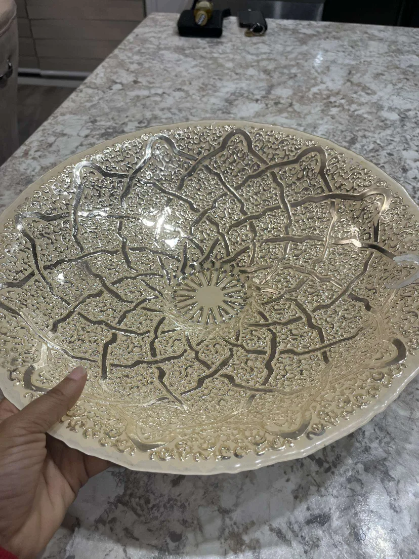 Large Decorative Glass Bowl image indicator(4)