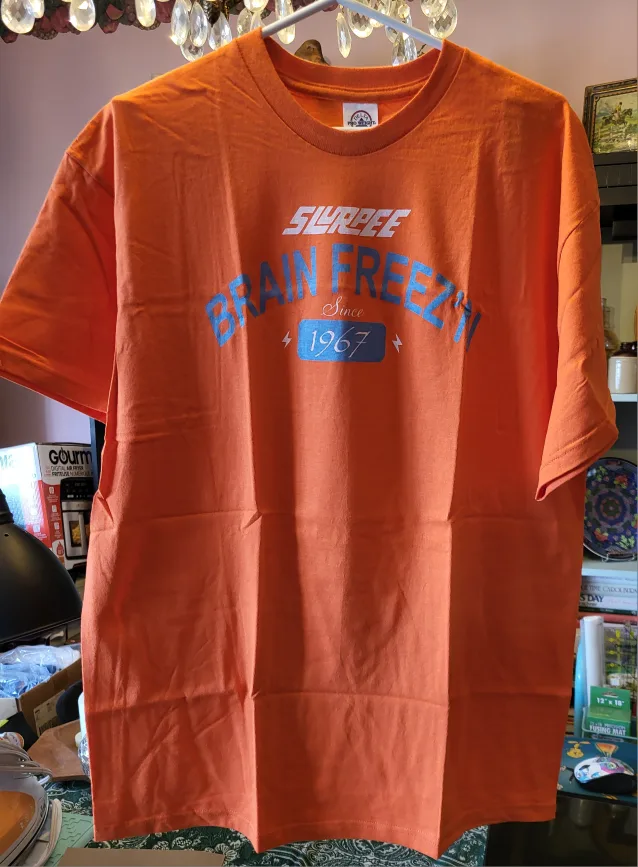 Orange Slurpee Brain Freeze T-Shirt - Size XL or M image indicator(2)