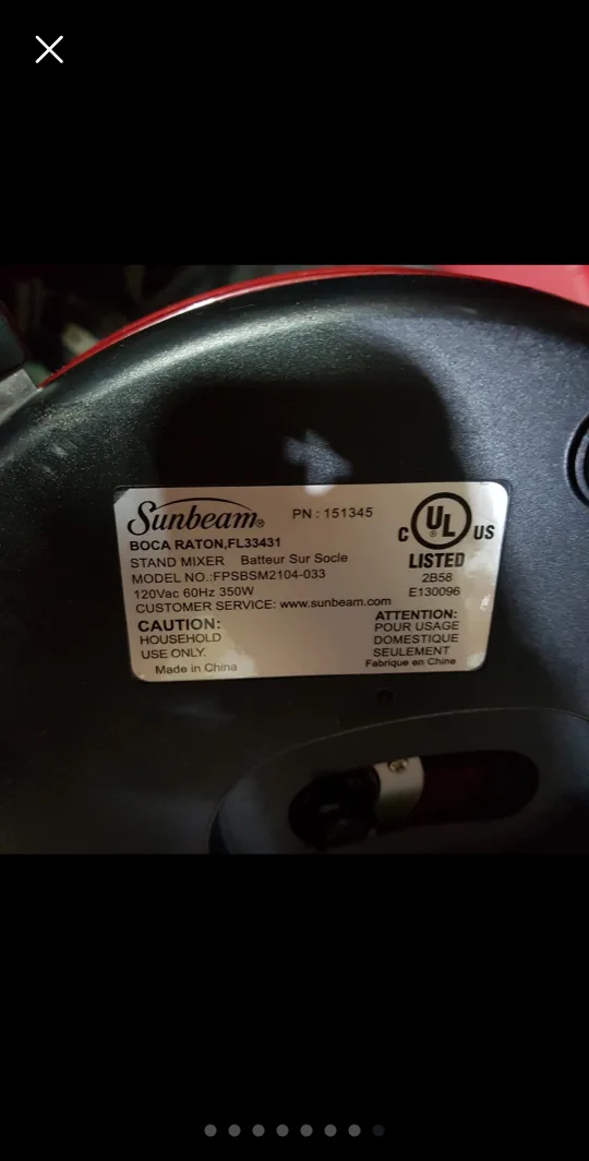 Sunbeam Mixmaster Stand mixer blender image indicator(8)