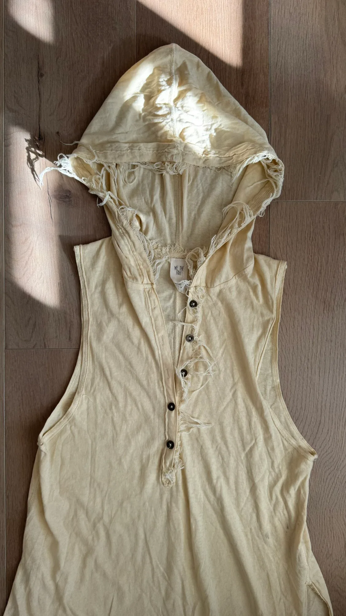 New! Free people light yellow beach wear top image indicator(2)