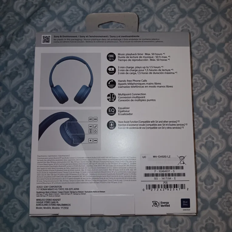 Sony WH-CH520 Wireless Headphones - Brand New image indicator(2)