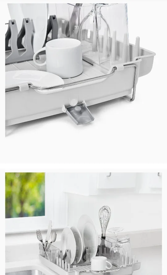🧡OXO Foldaway Dish Rack image indicator(3)