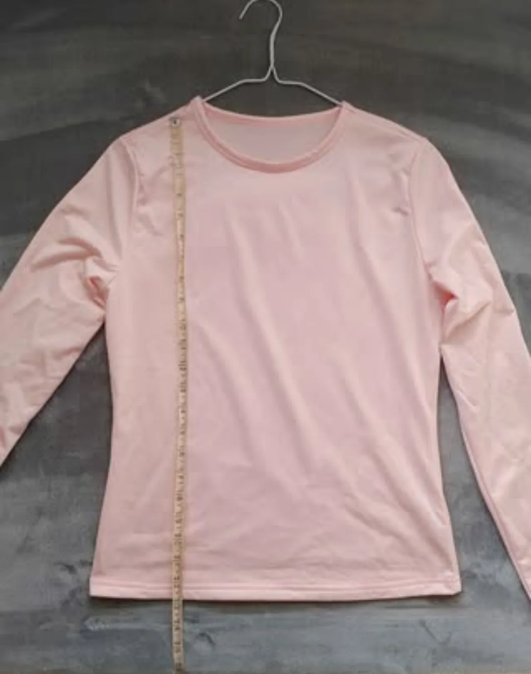 Women's Pink Fleece Lined Long Sleeve Crew Neck Top Size Small image indicator(2)