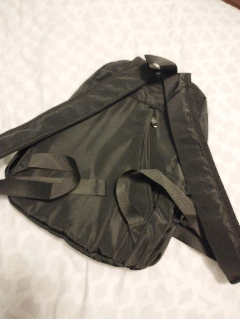 Unisex Black Backpack, Small Size - photo 2