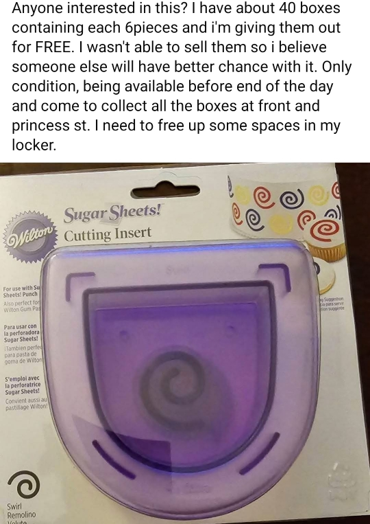 FREEBIE Spiral Cutting Insert - 30 boxes pickup tonight