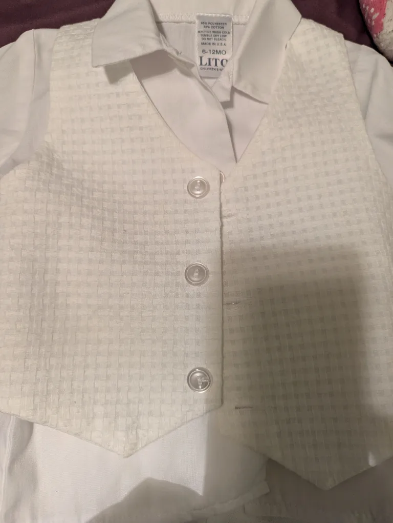 Baby Boy's Baptism Outfit - 6-12 Months image indicator(2)