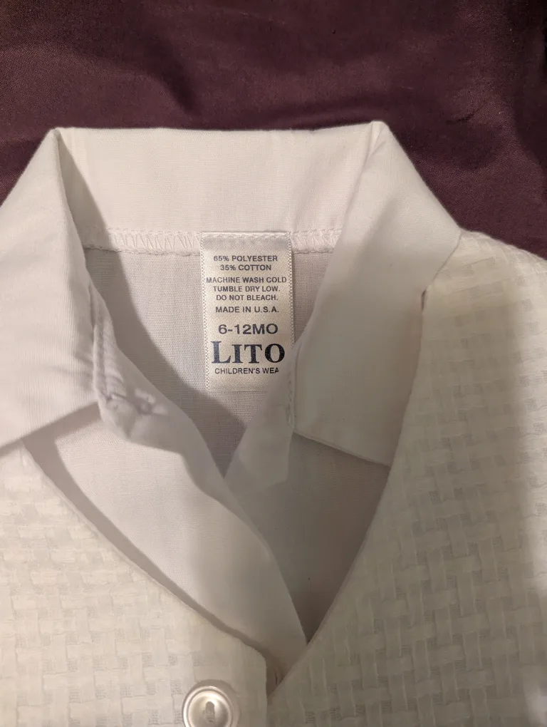 Baby Boy's Baptism Outfit - 6-12 Months image indicator(3)