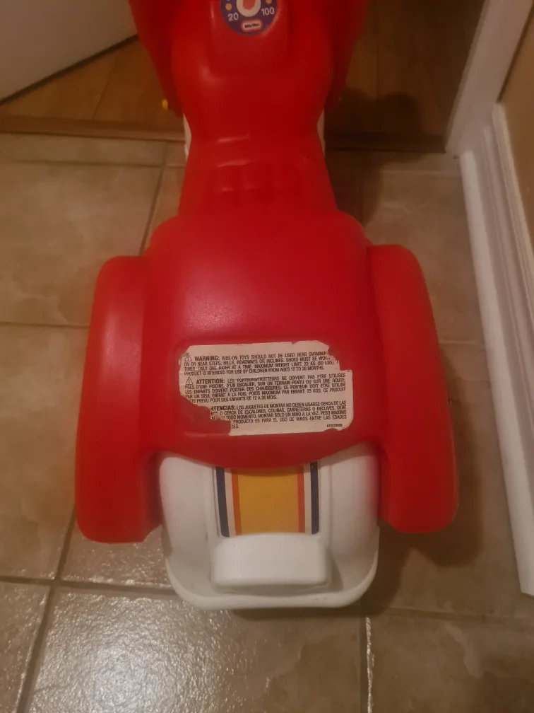 Vintage Little Tikes Red Motorcycle image indicator(4)