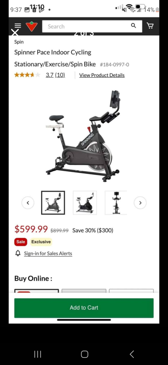 Spinning Pace Indoor Cycling Bike - photo 2