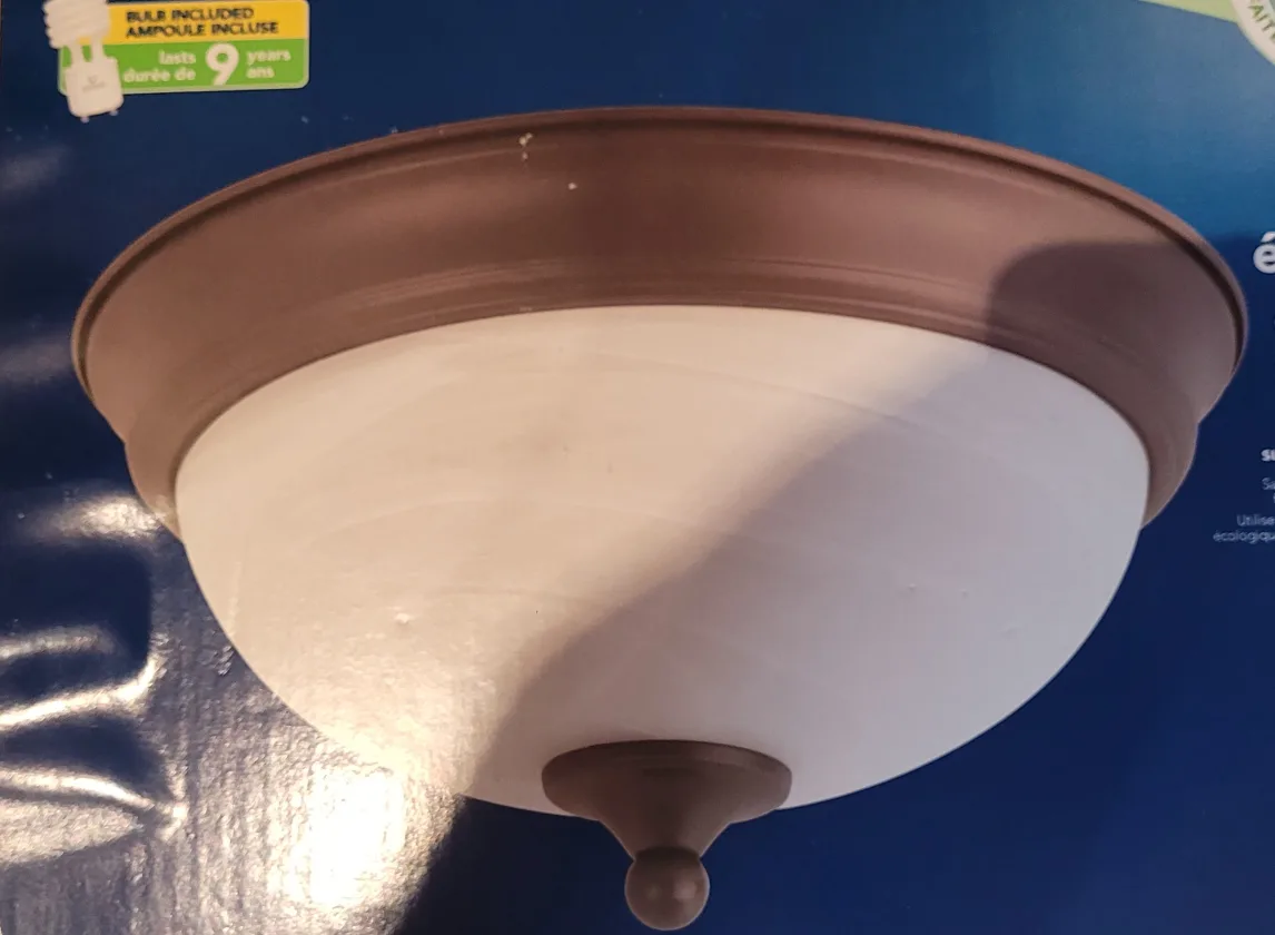 Globe Enersaver 11" Flush Mount Light Fixture image indicator(3)