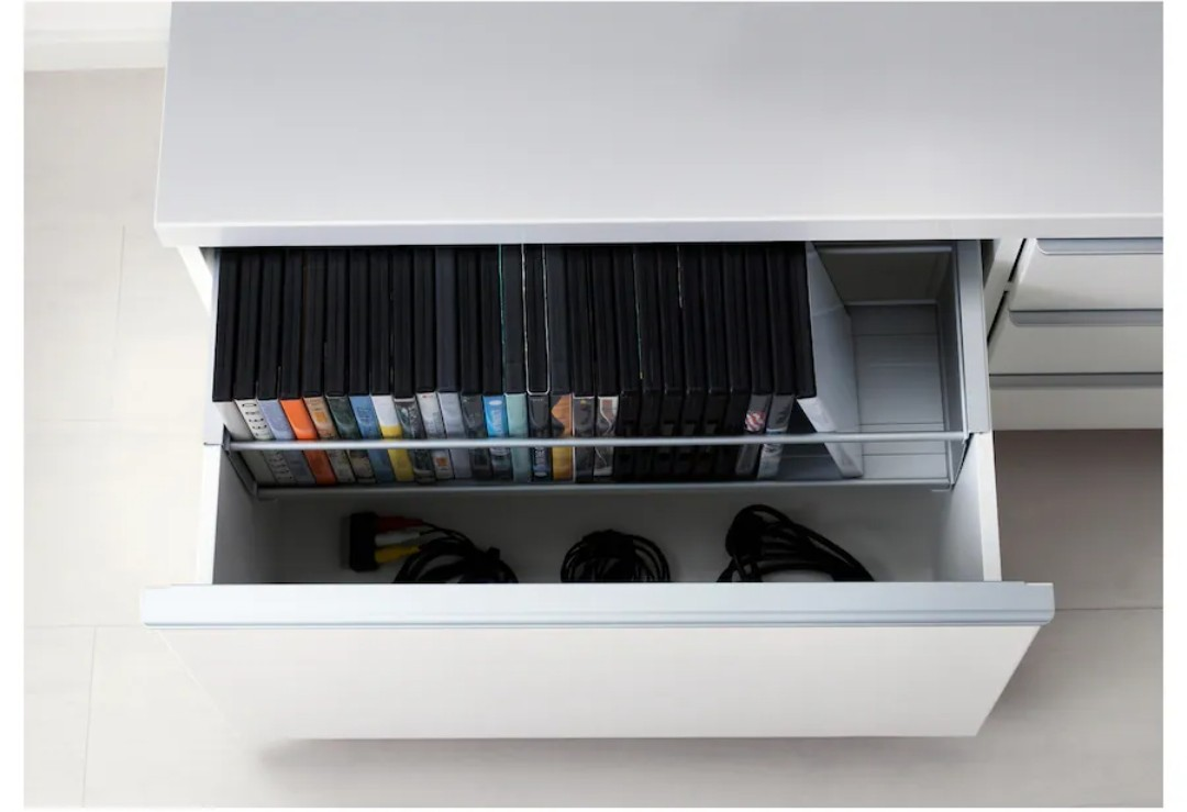 White High Gloss TV Stand Media Console Cabinet - photo 4