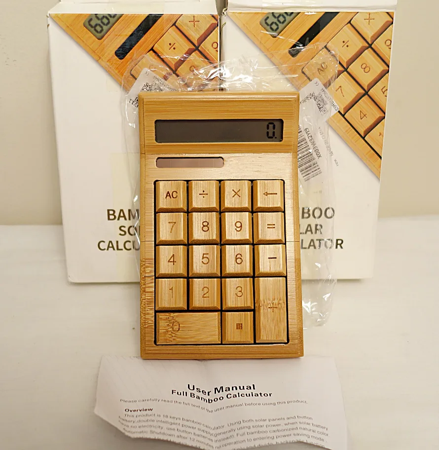NEW Bamboo Solar Calculator - 12 Digit Display thumbnail