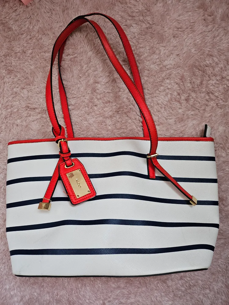 ALDO Striped Tote Bag