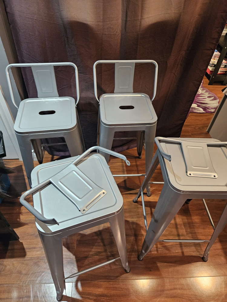 Set of four Metal Stools - photo 2