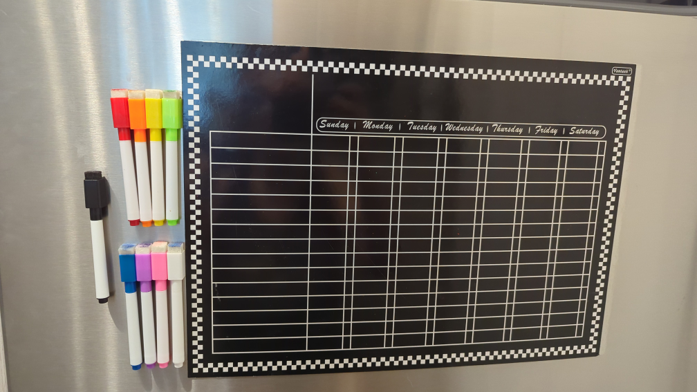 Weekly Dry-Erase Magnetic Planner with Markers #freecycle