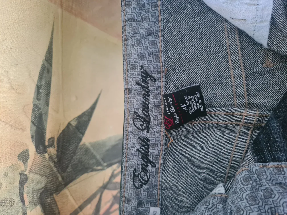 Boy's Dark Wash Jeans Size 14 image indicator(8)