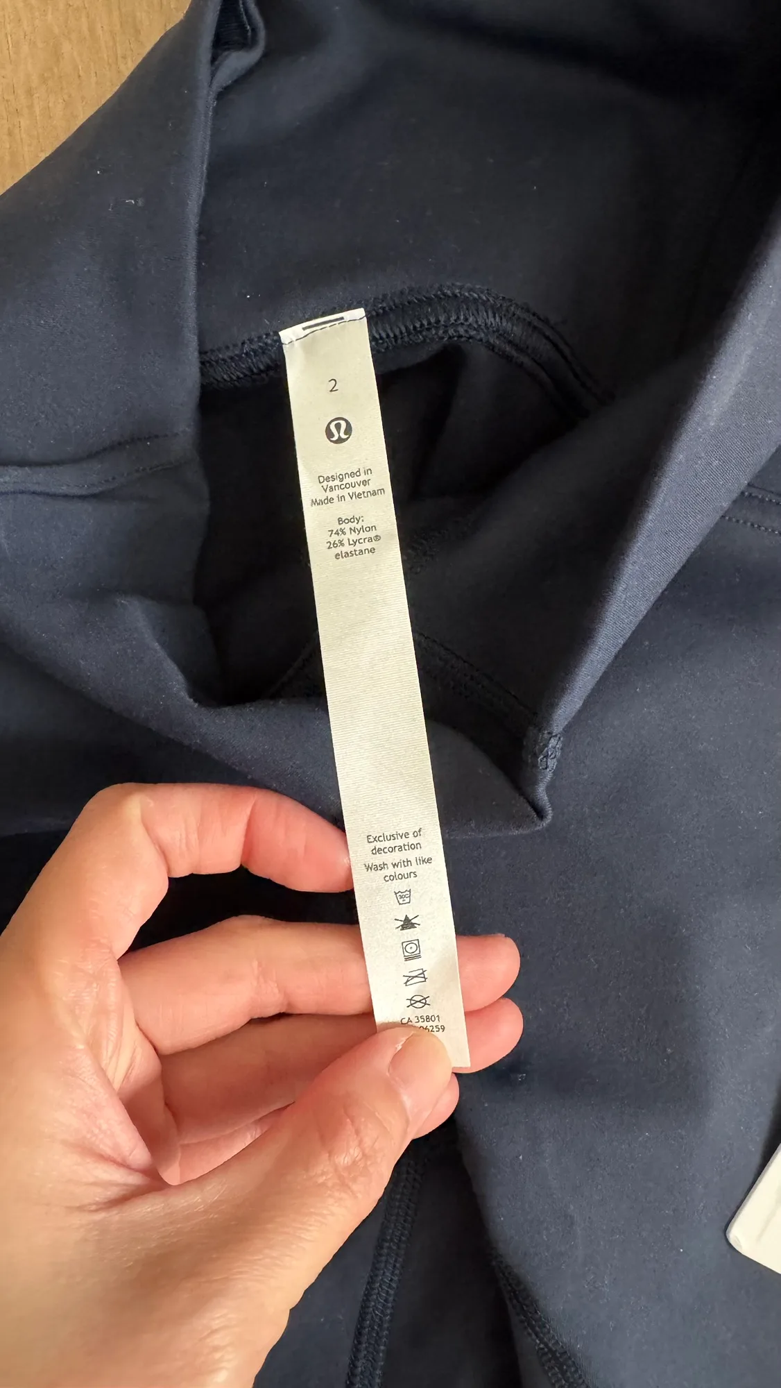 BNWT! Lululemon Instill navy leggings image indicator(5)