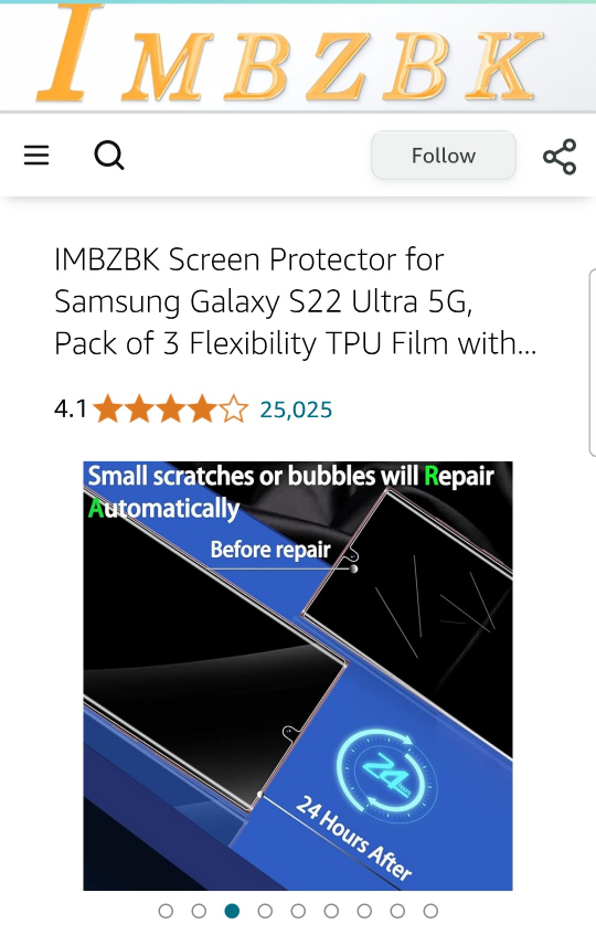 3 Pack Samsung Galaxy S24 Ultra Screen Protectors - photo 2