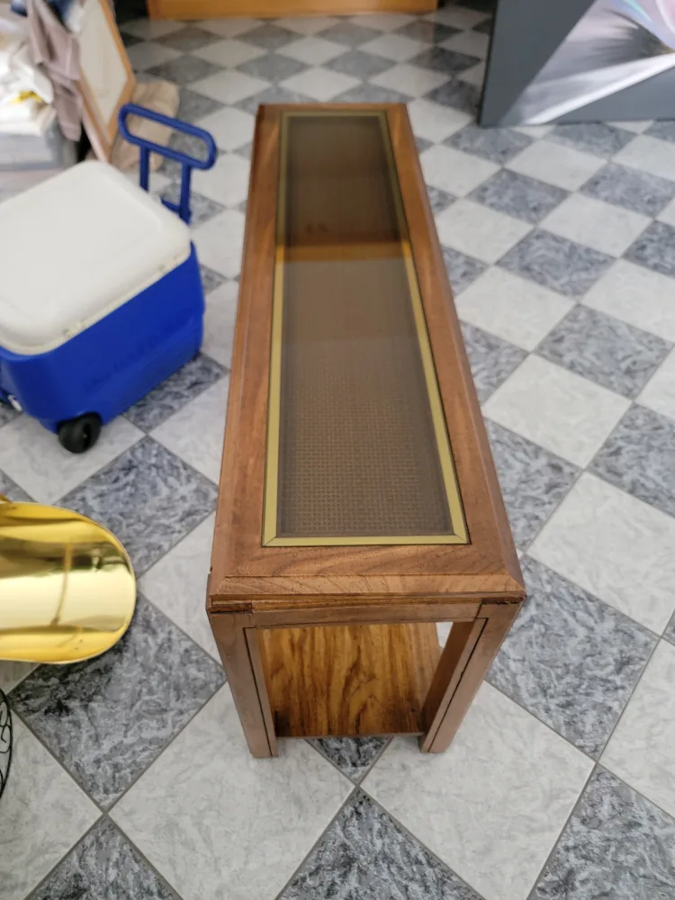 Mid Century Modern consule sofa table image indicator(2)