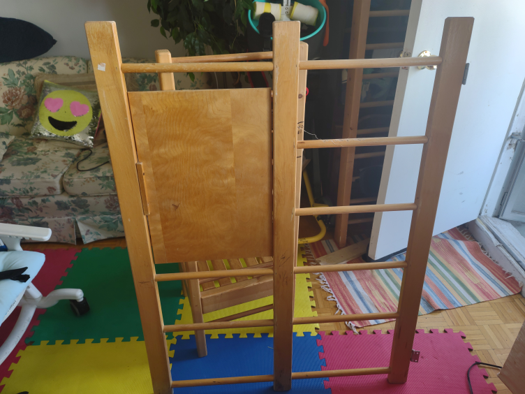 Wooden Toddler Climbing  Ladder Stander