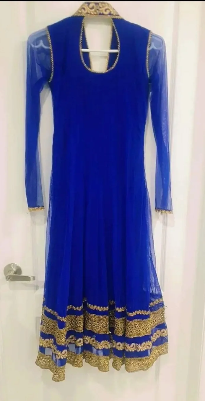 Gorgeous Royal Blue Anarkali Suit image indicator(2)