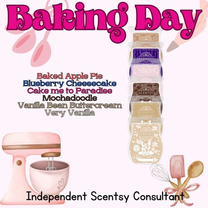 Scentsy Wax Bars - Baking Day Collection 💚