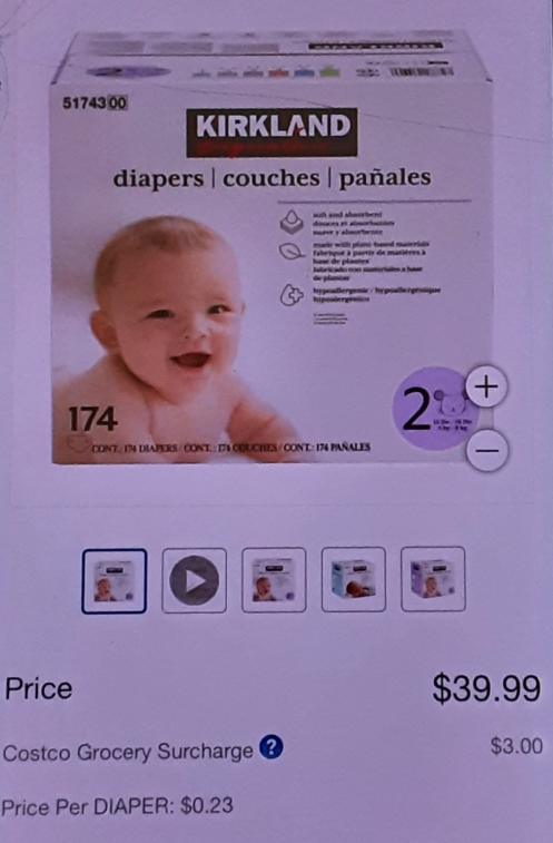 Kirkland Signature Diapers Size 2 - photo 2