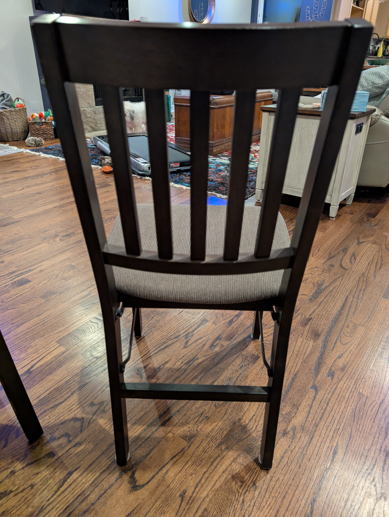 Set of Four Dark Brown Folding Chairs from Costco - photo 3