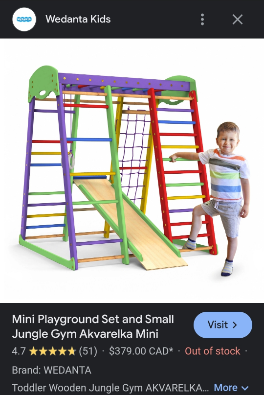 Mini Wooden Jungle Gym - photo 5