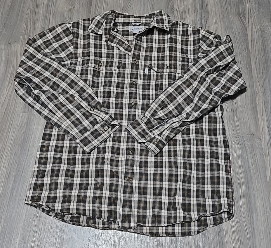 Carhartt Men's Relaxed Fit L Tall Flannel Shirt