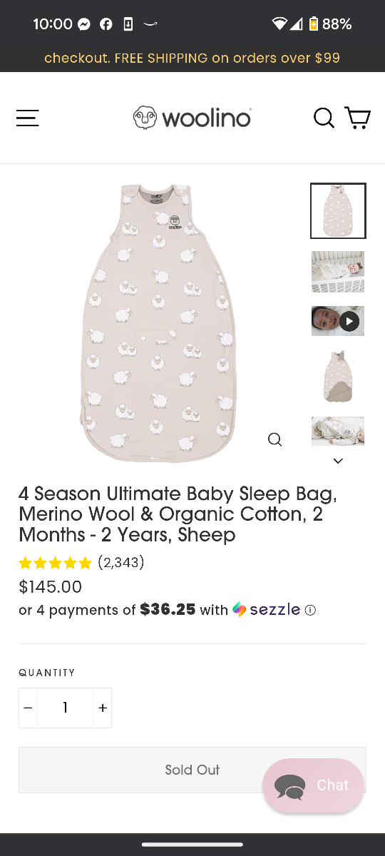 Woolino 4 Season Ultimate Baby Sleep Bag, 2-24 Months