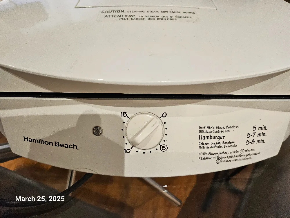 Hamilton Beach Electric Grill - NEW image indicator(2)