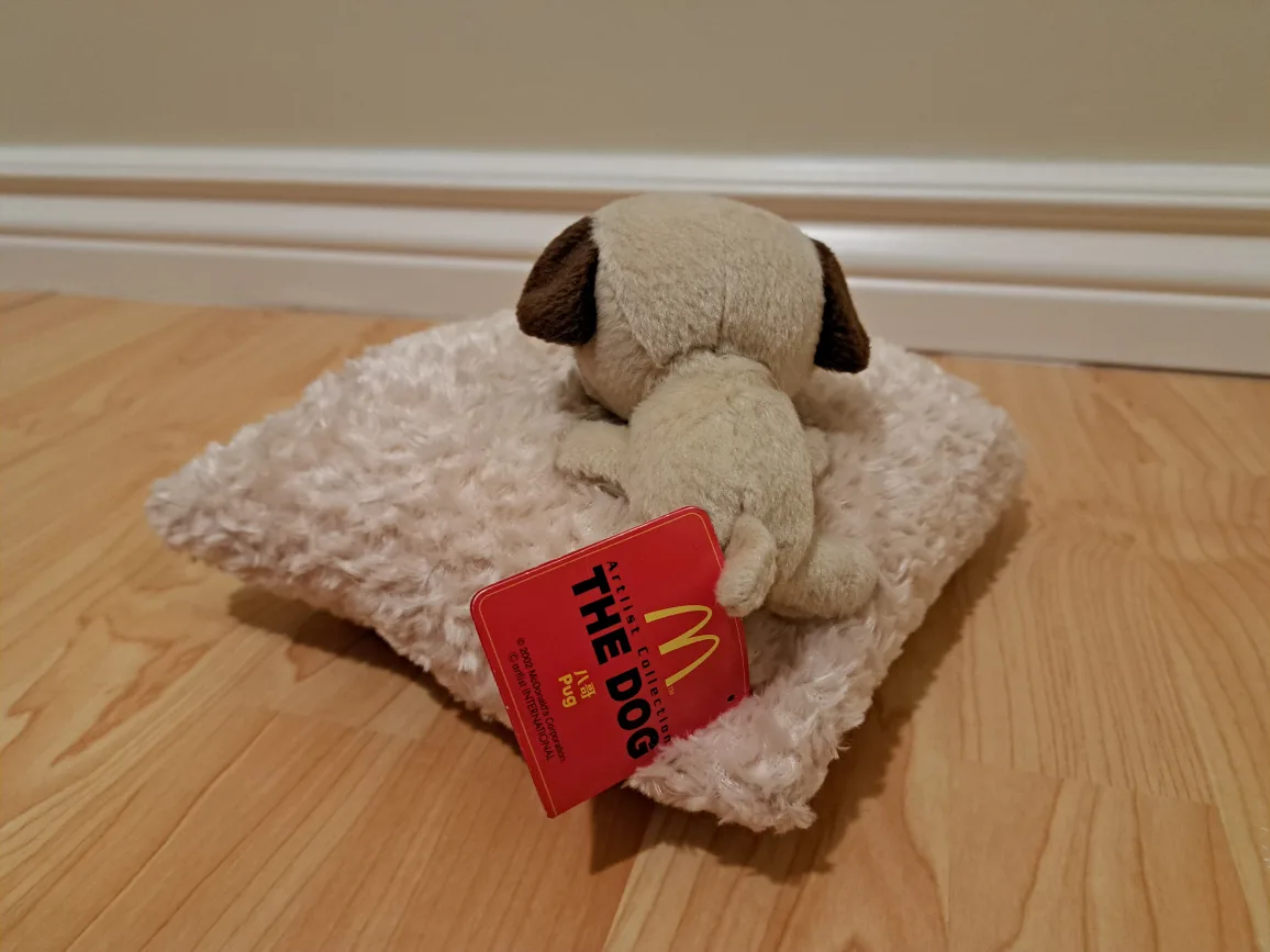McDonalds The Dog Pug Plush Pillow 8"×8" image indicator(3)