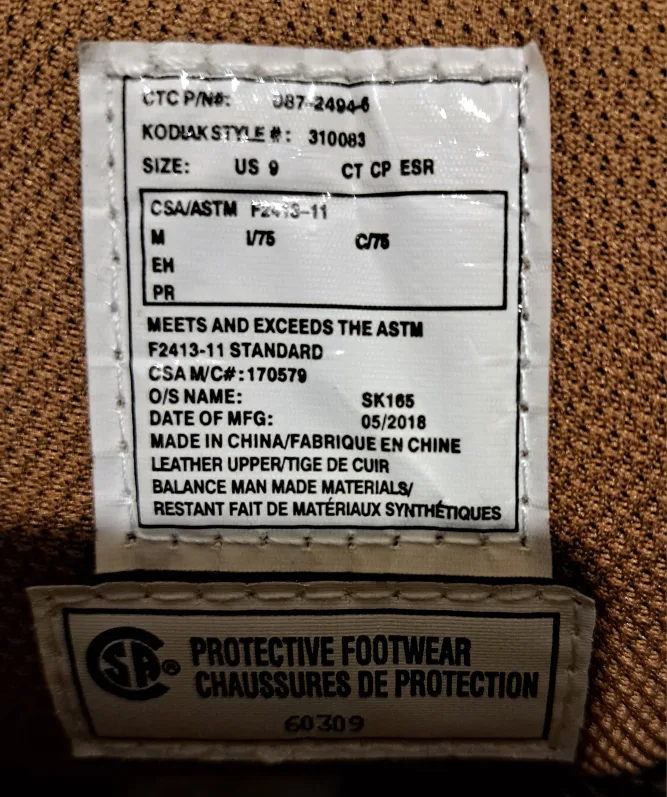 Brand new Kodiak Men's Brown Leather Work Boots - Size 9 image indicator(8)