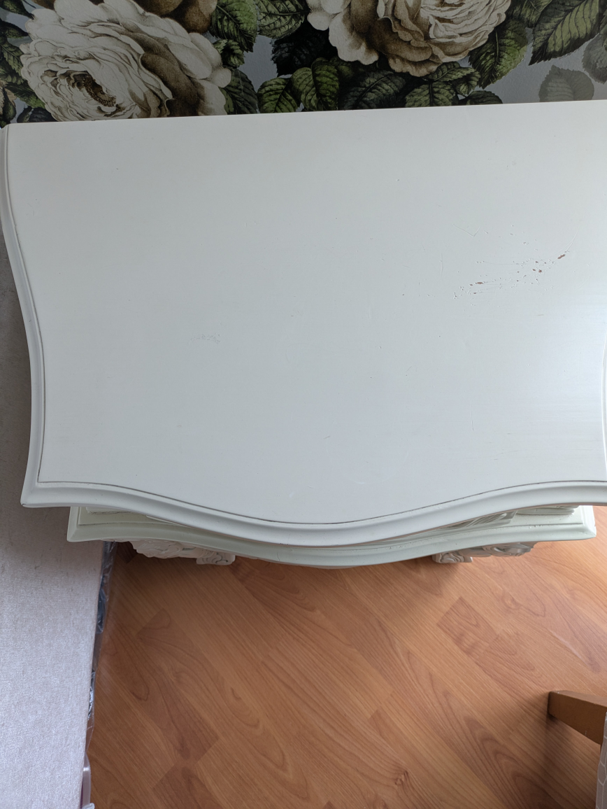 Ornate Cream Nightstand from The Cross in Yaletown - photo 2