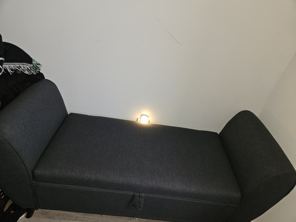 Dark Gray Storage Bench