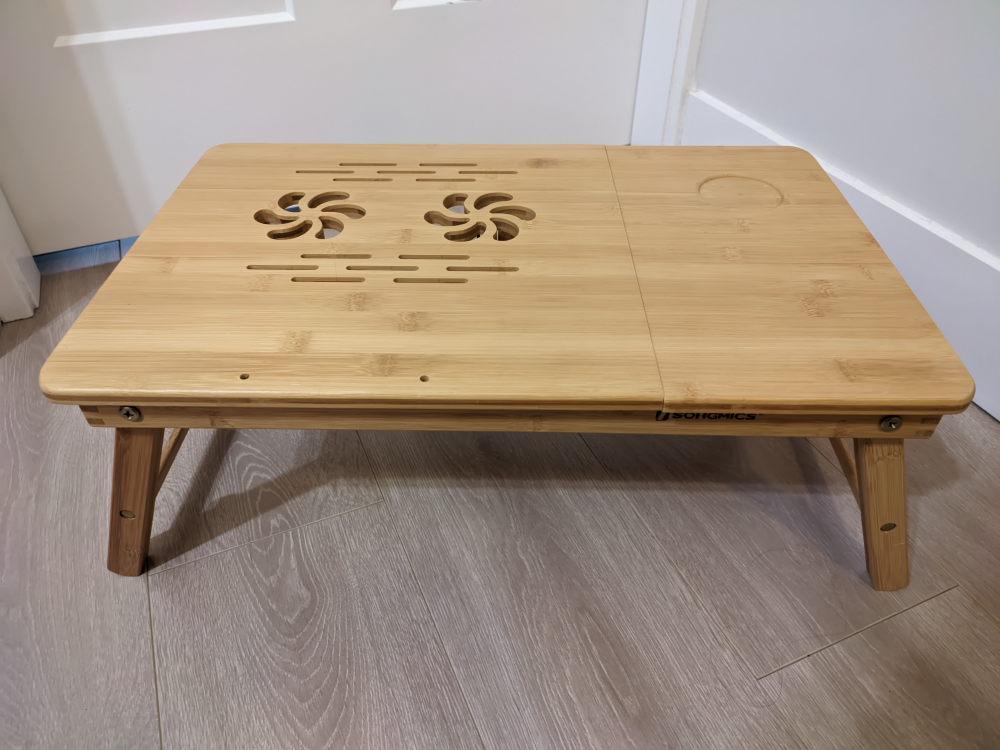 SONGMICS Bamboo Laptop Table - photo 3