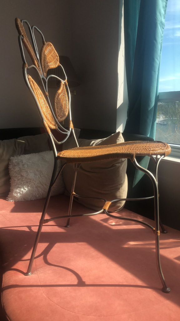 Unique Wicker Metal Patio Dining Set for small spaces  - 3 Piece - photo 4
