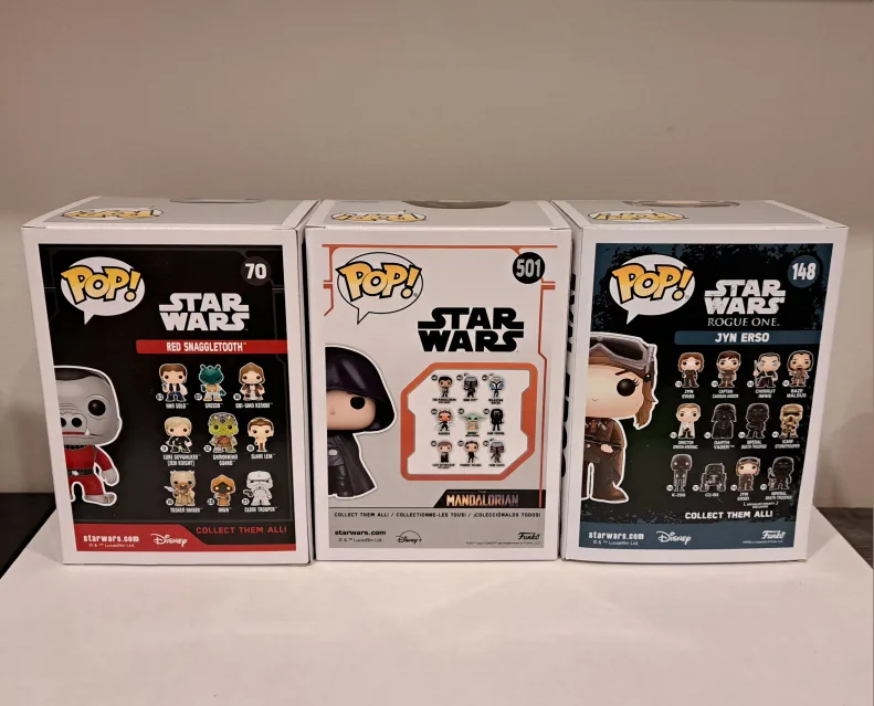 Star Wars Red Snaggletooth, Luke Skywalker, Jyn Erso image indicator(3)