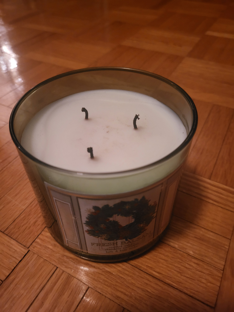 Bath & Body Works Fresh Balsam 3-Wick Candle - photo 2