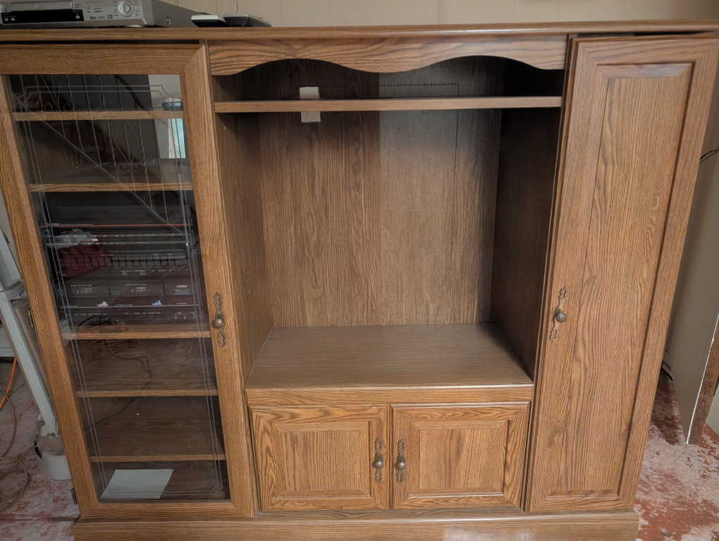 Vintage Wood Entertainment Centre