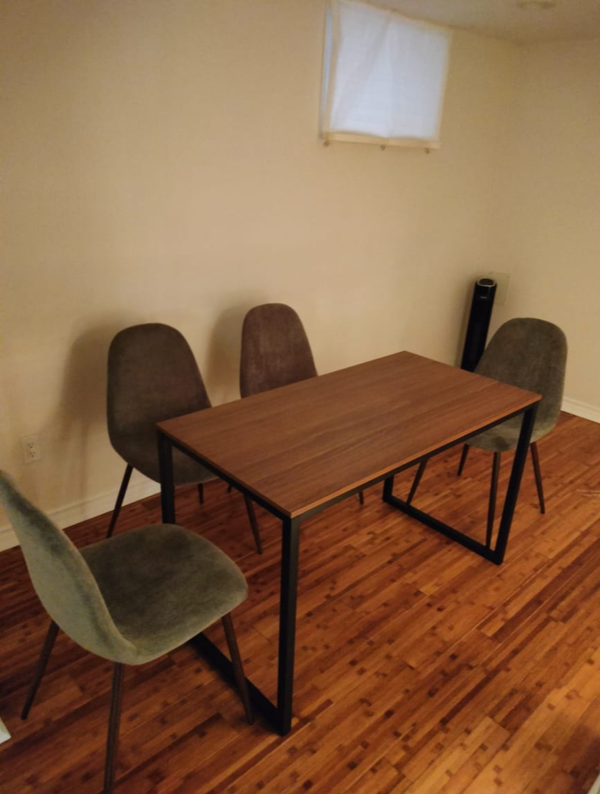 Dinning table/computer desk with 4 chairs