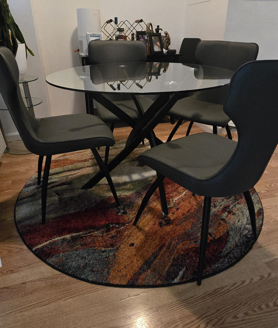 Glass Top Dining Table with Four Chairs - photo 2
