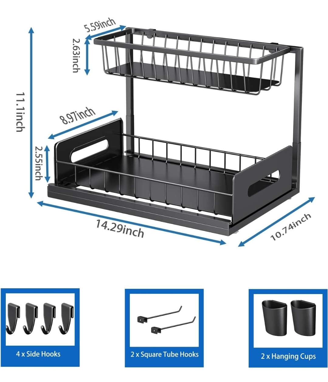 New Two-Tier Under-Sink Organizer - photo 2