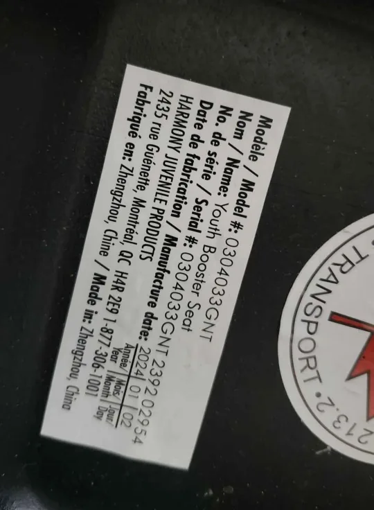 Harmony Youth Booster Car Seat image indicator(3)